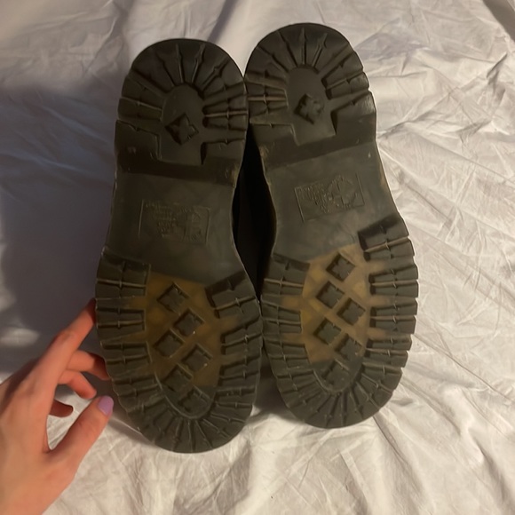 ❤️SOLD Dr martens black leather jadon boots no laces - Picture 4 of 5